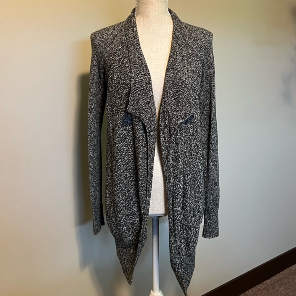 Charcoal Open Front Women's Cardigan